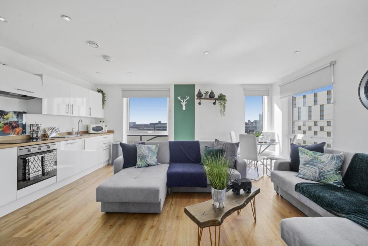 Stunning City Centre Penthouse - Sleeps 10 - Parking Manchester Exterior foto